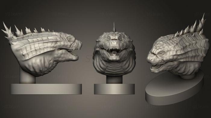 3D model Godzilla Bust (STL)